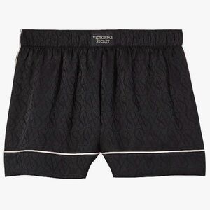 Victoria's Secret Black Pajama Shorts with Elastic Waistband
